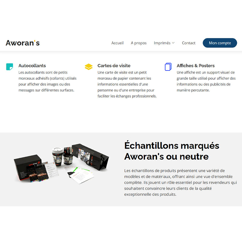 Plateforme d'impression en ligne — GSIC Bénin